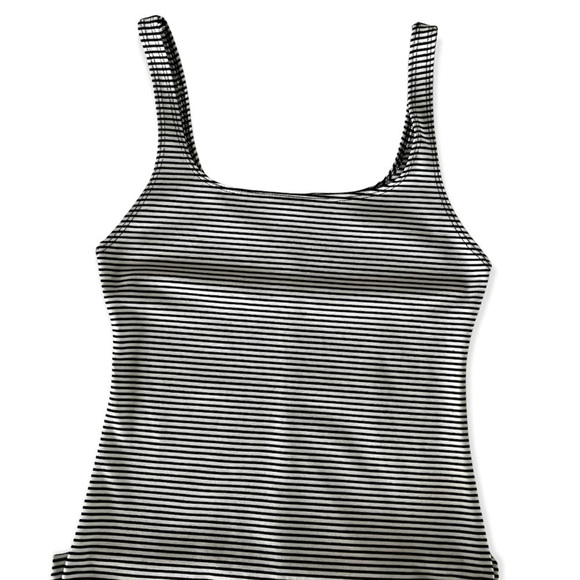 Zara Trafaluc Black and White Striped Bodycon MIDI Sleeveless Dress. Size 28 - Picture 5 of 11